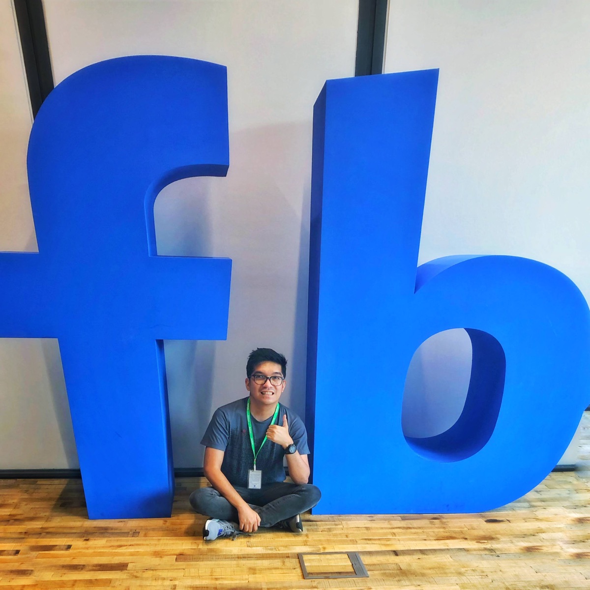 Jonathan at a Facebook community event